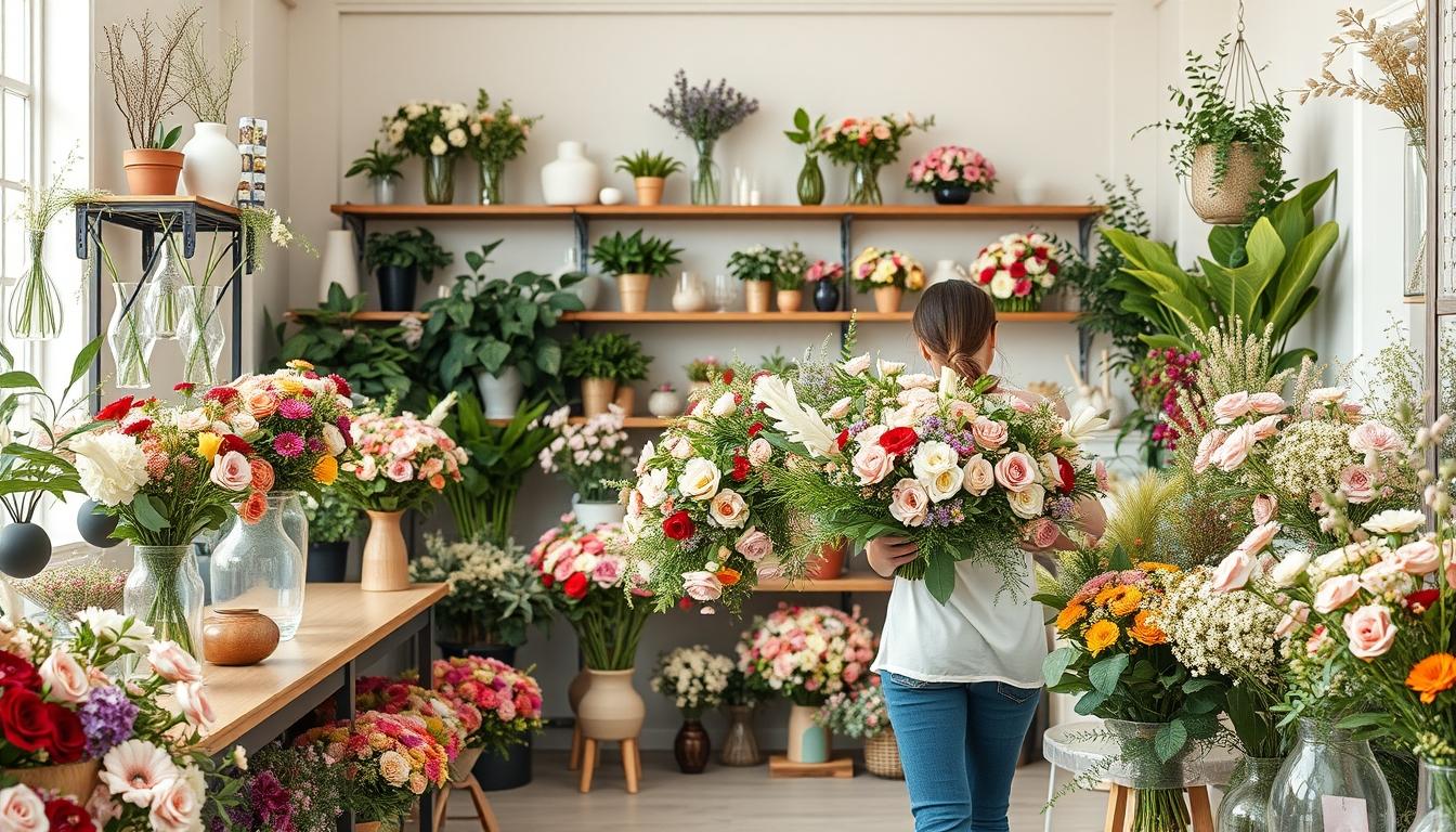 Seasonal flower arrangements